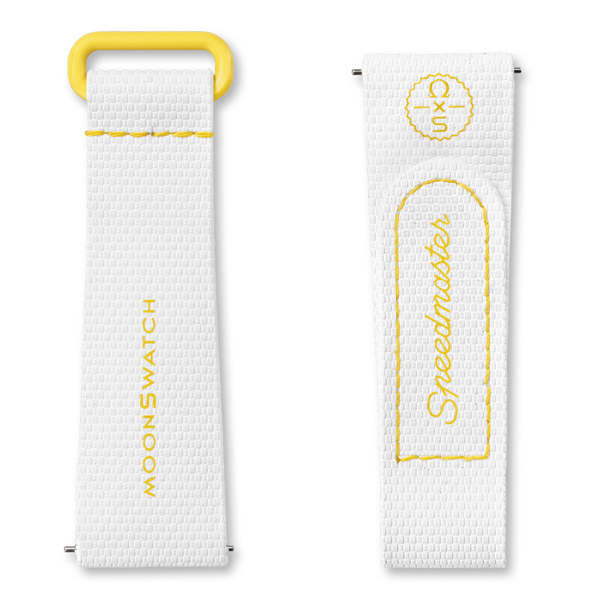 π MOONSWATCH WHITE/YELLOW RUBBER (100% off)