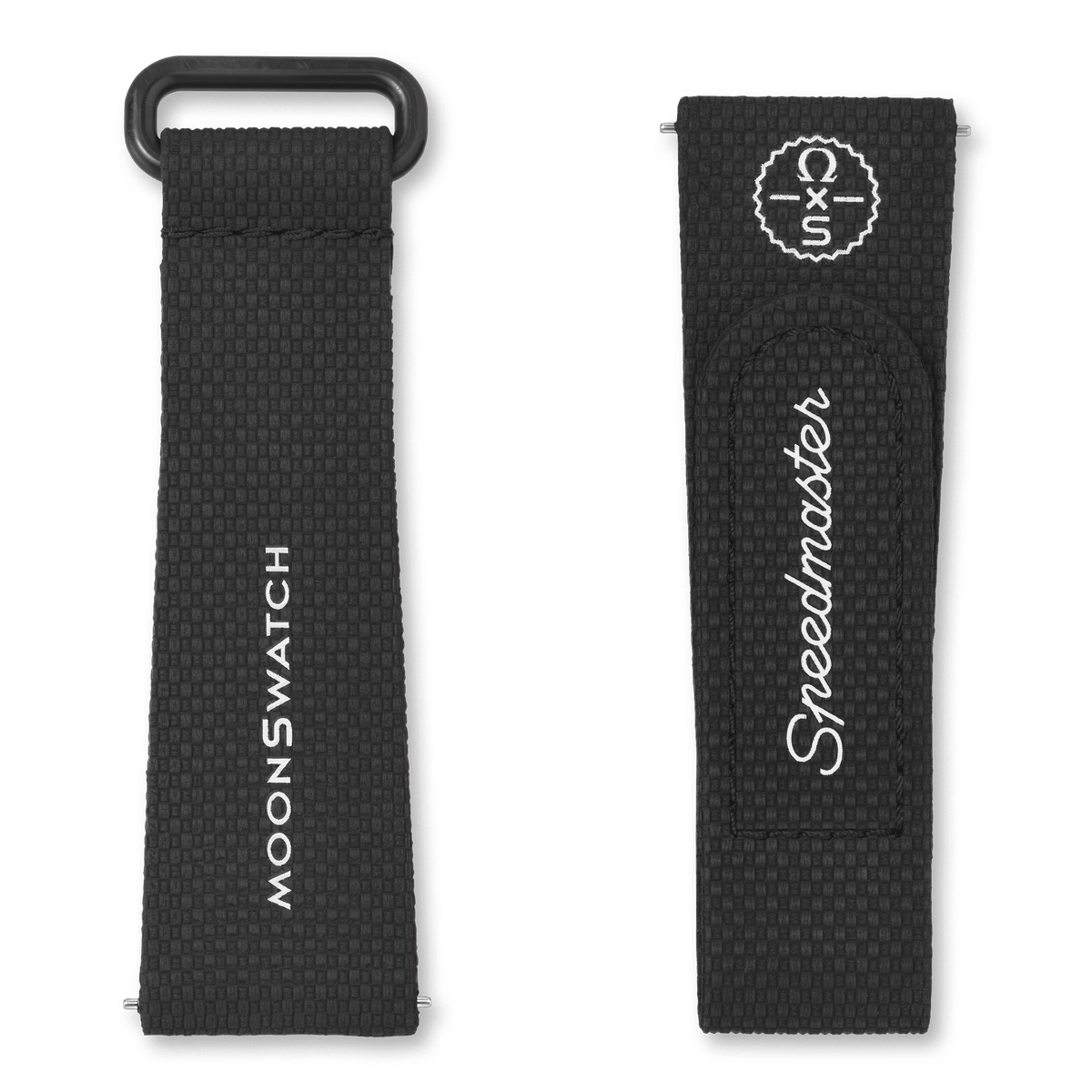 π MOONSWATCH BLACK/BLACK RUBBER (100% off)