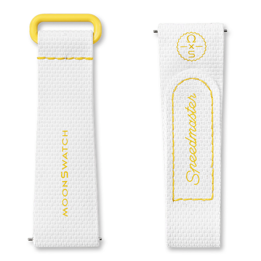 MOONSWATCH WHITE/YELLOW RUBBER