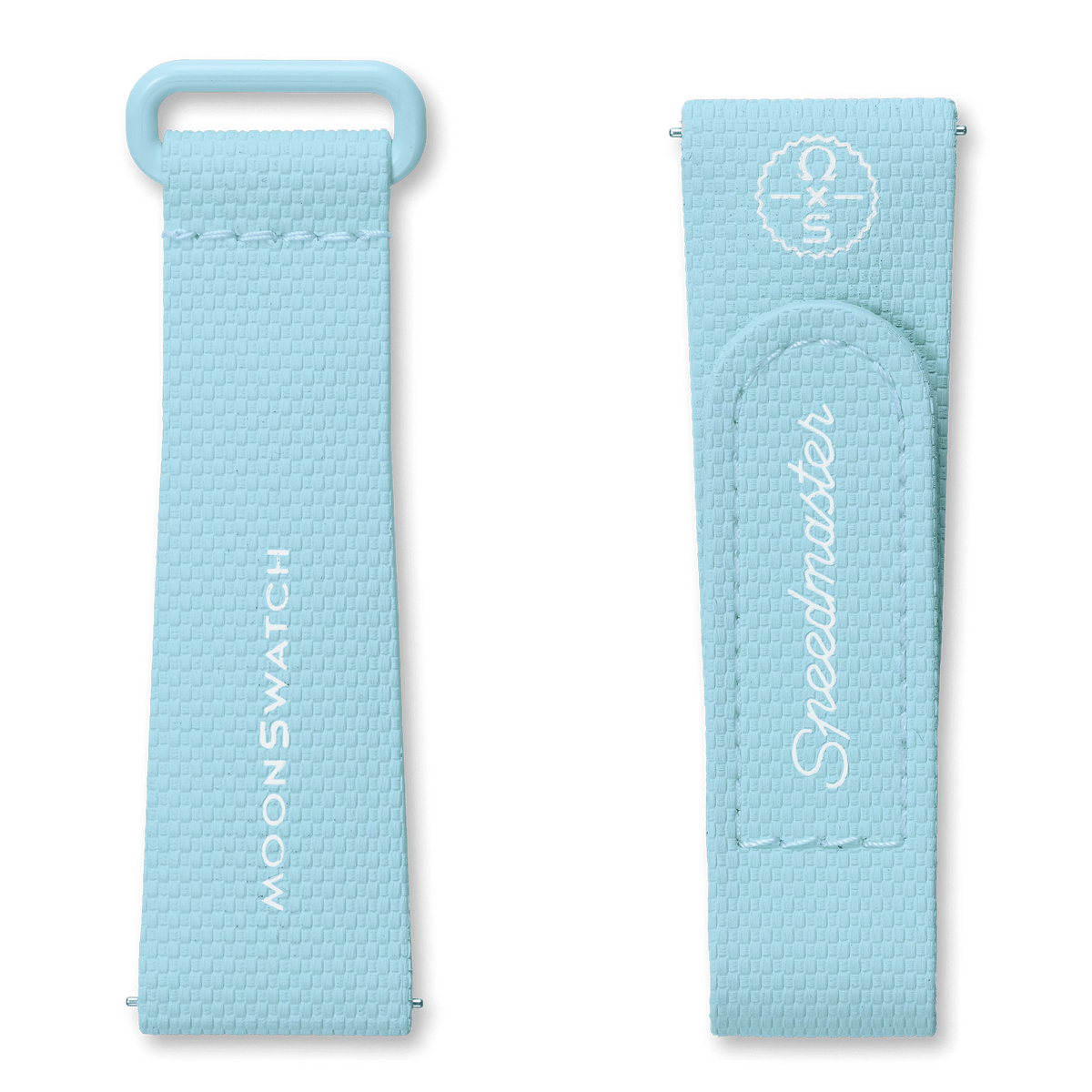 MOONSWATCH LIGHT BLUE/WHITE RUBBER