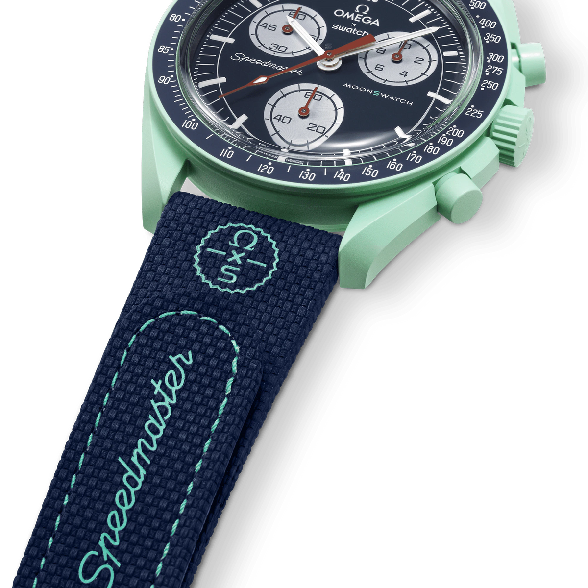 MOONSWATCH DARK BLUE/GREEN RUBBER