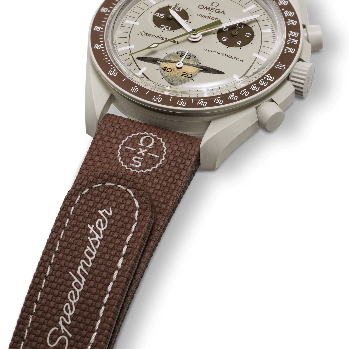 MOONSWATCH BROWN/BEIGE RUBBER